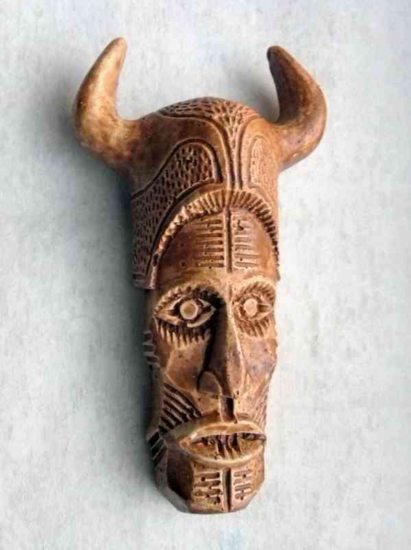 Vintage africká kmenová maska - foto 2