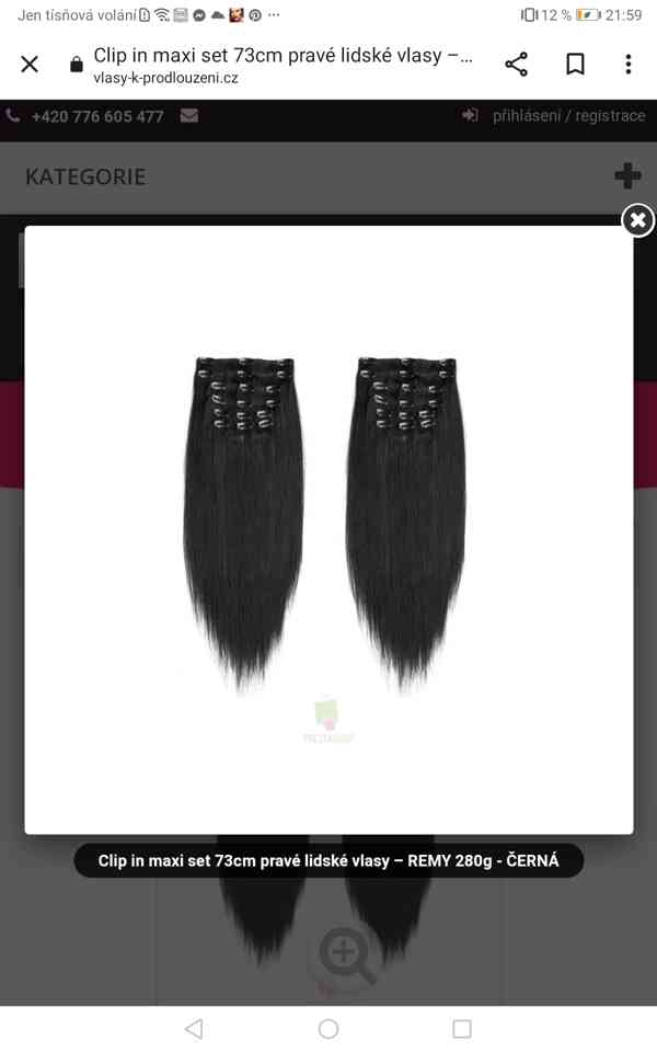 Clip in hair lidské vlasy - foto 2