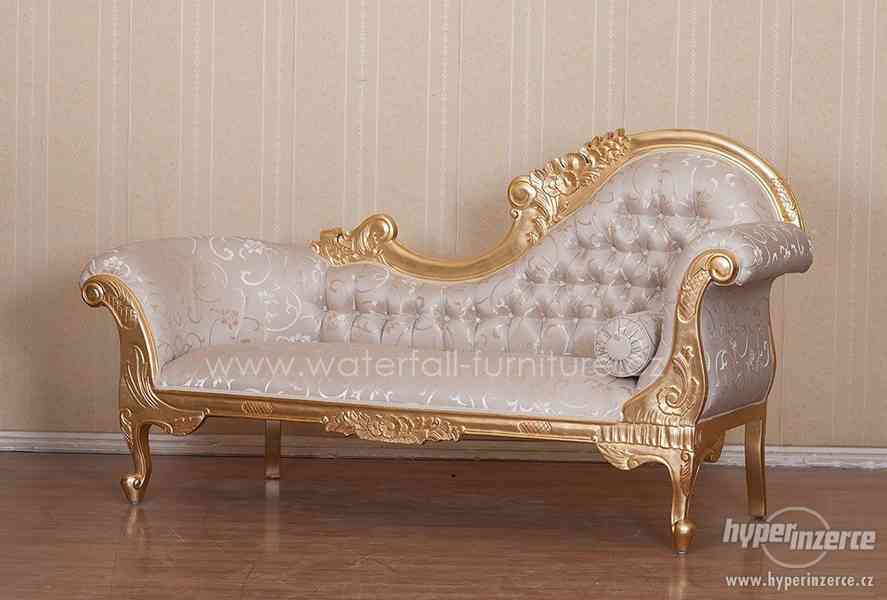 Zlaté barokní zámecké sofa - foto 1