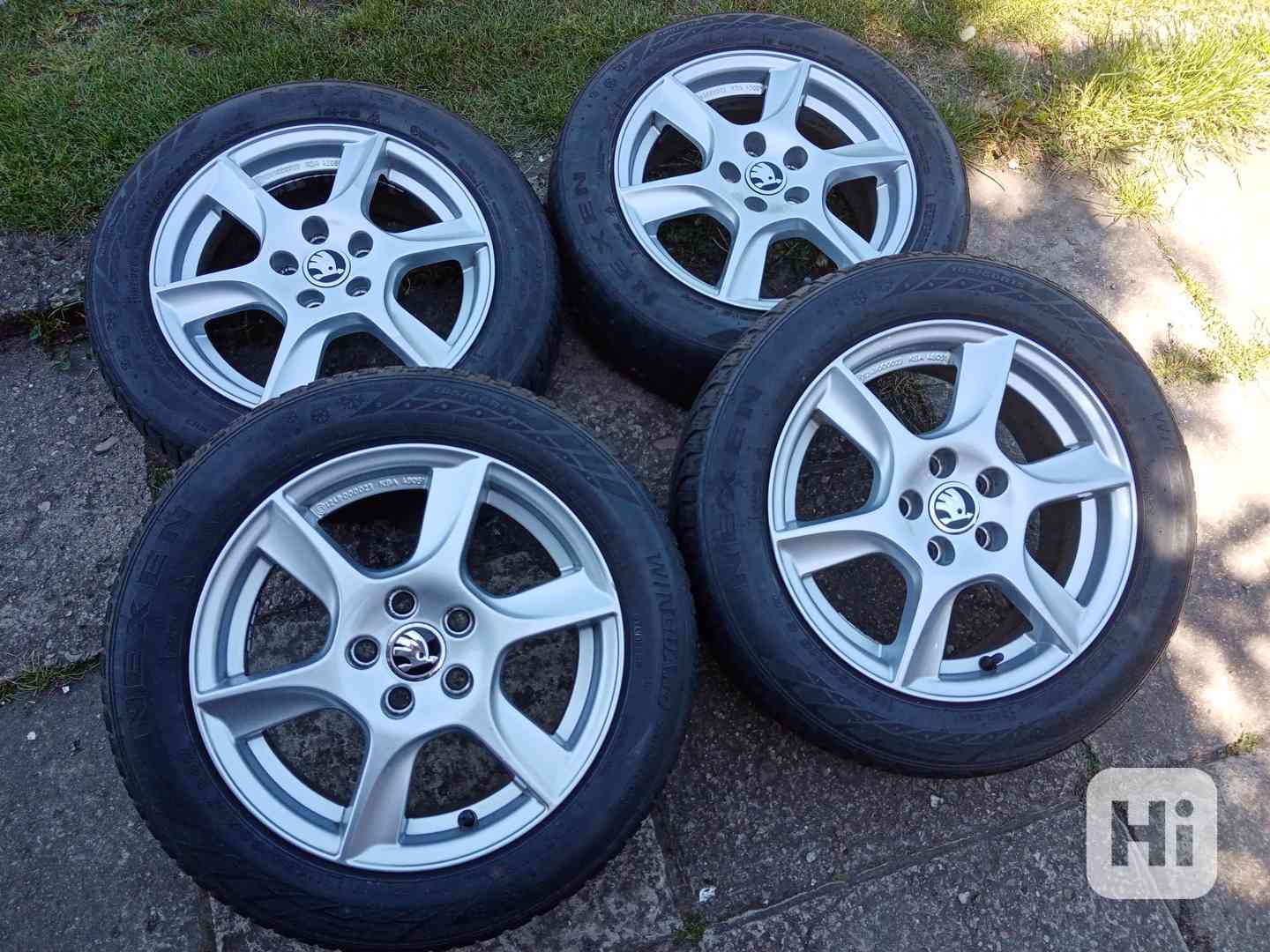 Obutá alu kola 15ky 5x100 ŠKODA SEAT VW AUDI - dobírka možná - foto 1