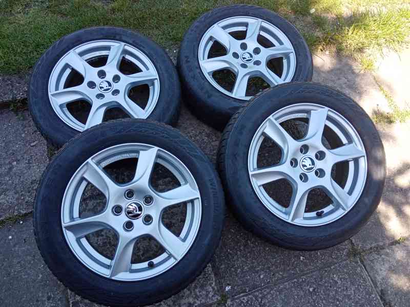 Obutá alu kola 15ky 5x100 ŠKODA SEAT VW AUDI - dobírka možná - foto 1