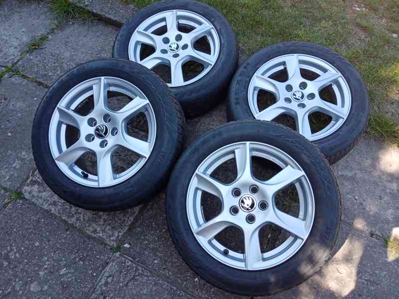 Obutá alu kola 15ky 5x100 ŠKODA SEAT VW AUDI - dobírka možná - foto 5
