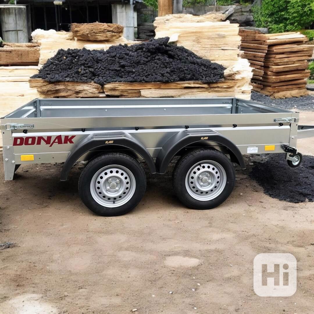 Nový sklopný přívěsný vozík 2x náprava, 2,53m x1,30,DPH - foto 1