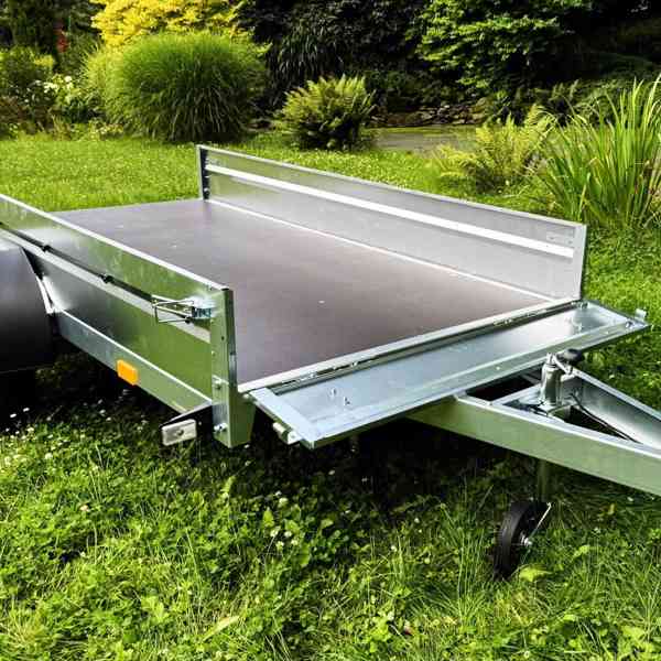 Nový sklopný přívěsný vozík 2x náprava, 2,53m x1,30,DPH - foto 13