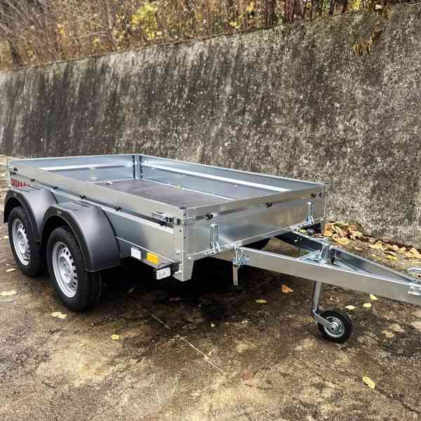 Nový sklopný přívěsný vozík 2x náprava, 2,53m x1,30,DPH - foto 4
