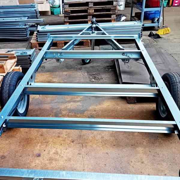 Nový sklopný přívěsný vozík 2x náprava, 2,53m x1,30,DPH - foto 15