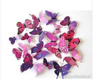 Dekorační 3D motýli - foto 1