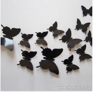 Dekorační 3D motýli - foto 3