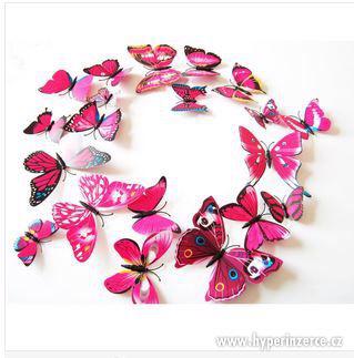 Dekorační 3D motýli - foto 8