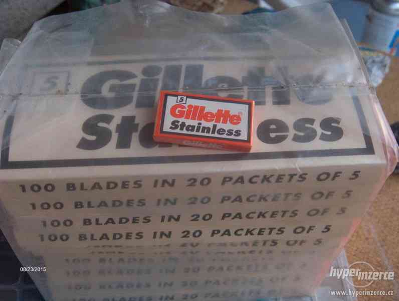 Náhradní čepelky - žiletky Gillette - foto 1