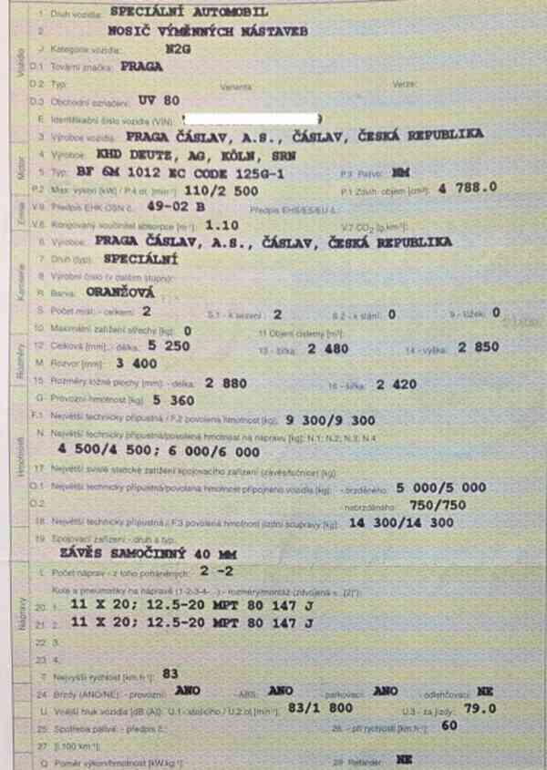 4x4 sypač 2.5m3 Praga UV80 radlice - foto 4