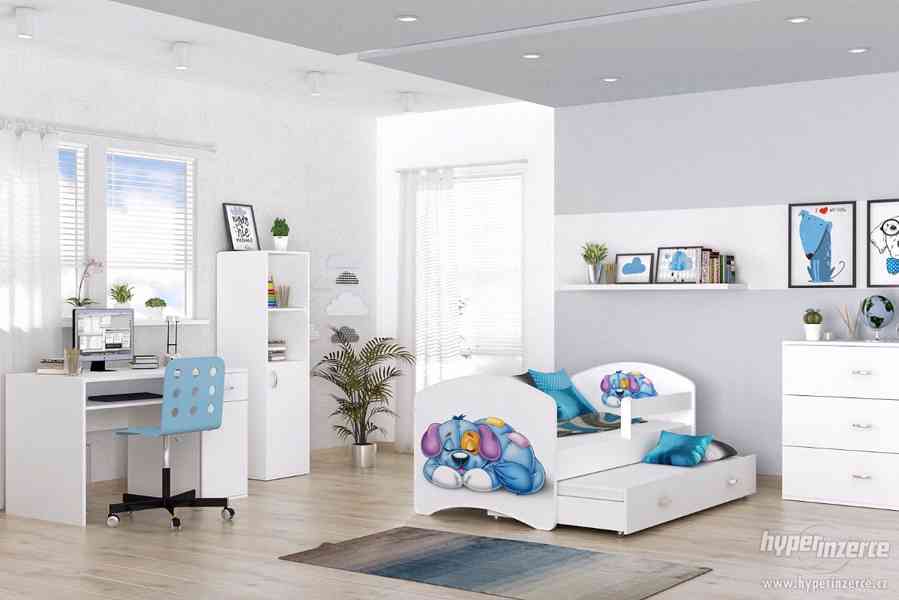Dětská postel s matrací, roštem a úložným prostorem - foto 2
