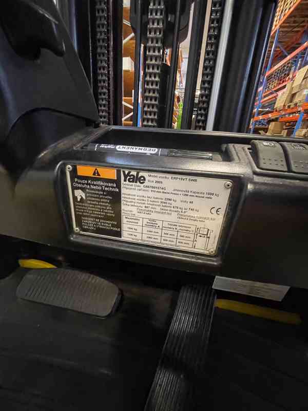 Vysokozdvižný vozík YALE ERP15VT SWB - foto 13