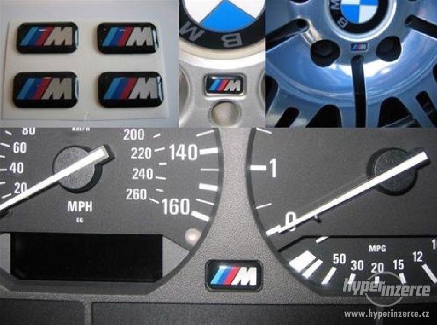 BMW logo M vhodné pro všechny kola Mpaket nebo do interiéru - foto 1