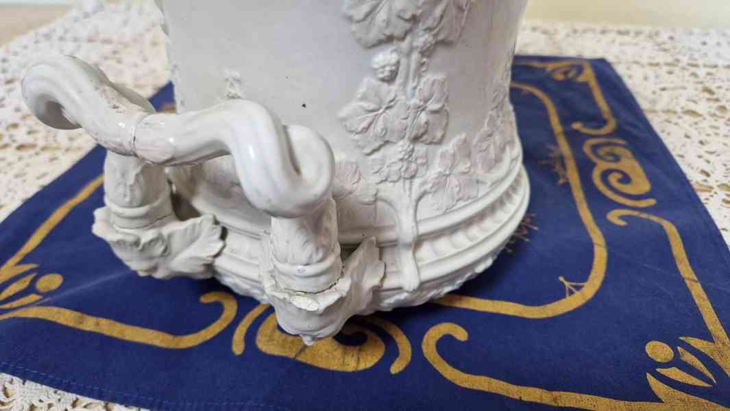 Krásný masivní porcelánový Květináč Míšeň Meissen - foto 6