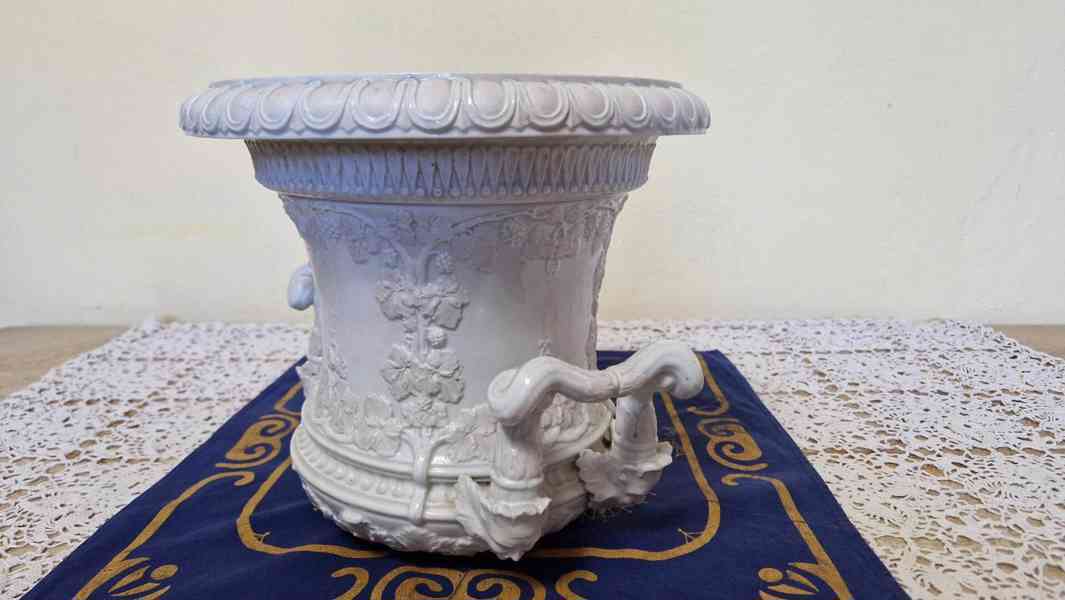 Krásný masivní porcelánový Květináč Míšeň Meissen - foto 8