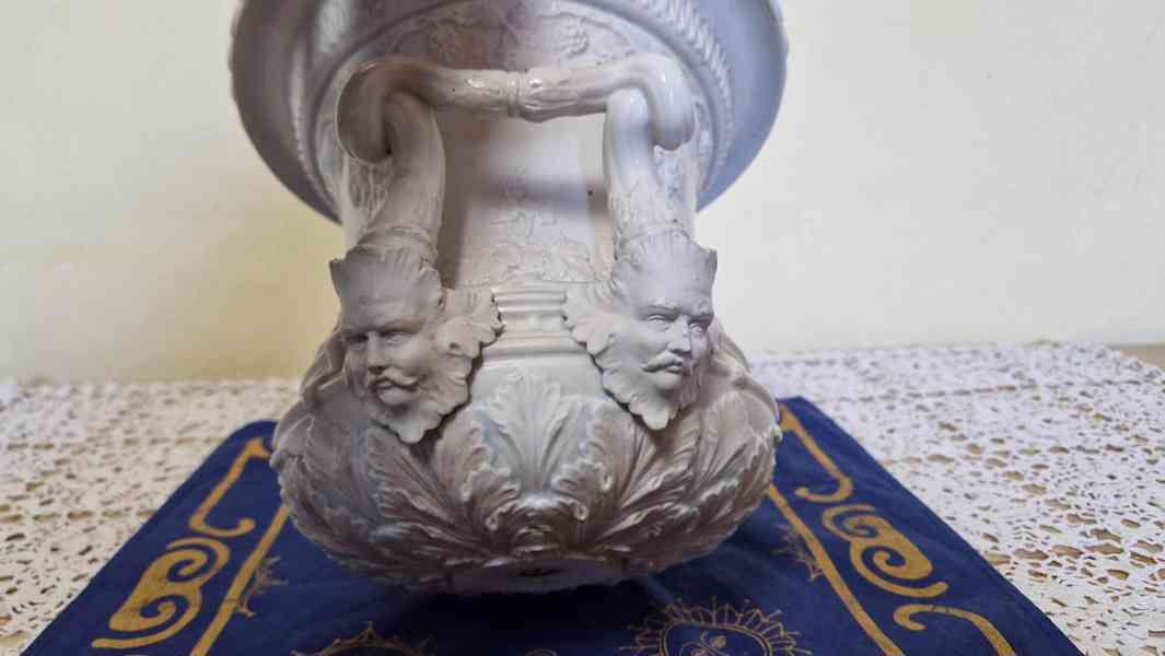 Krásný masivní porcelánový Květináč Míšeň Meissen - foto 5