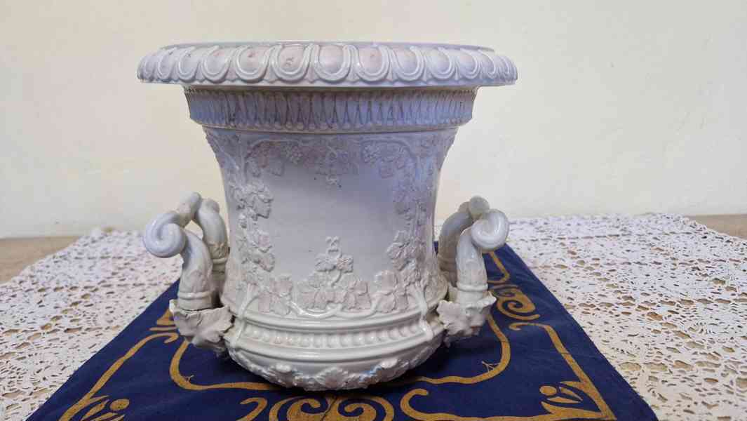 Krásný masivní porcelánový Květináč Míšeň Meissen - foto 7