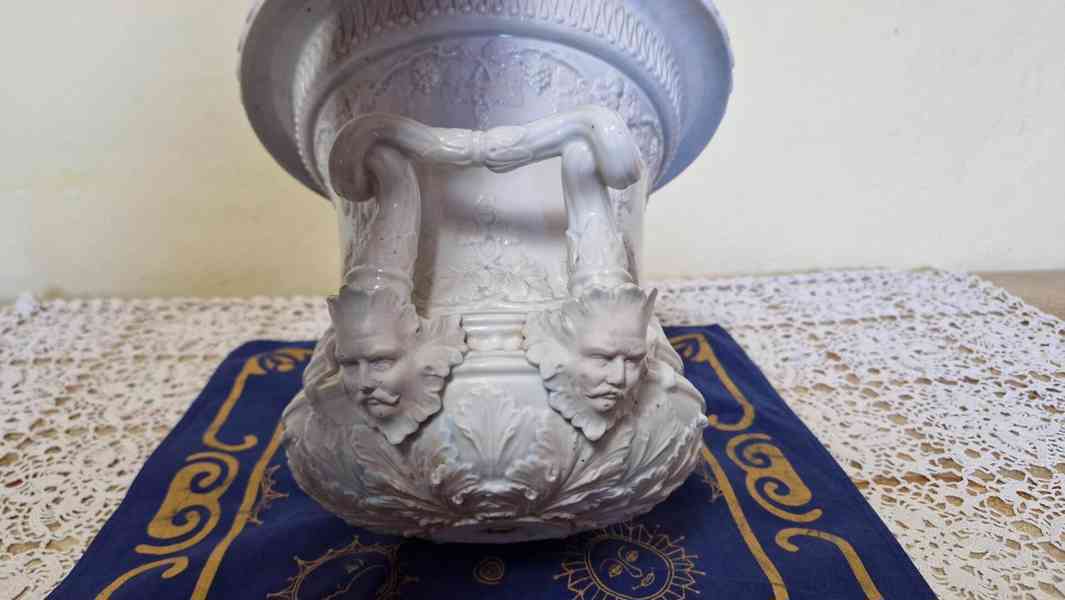 Krásný masivní porcelánový Květináč Míšeň Meissen - foto 9