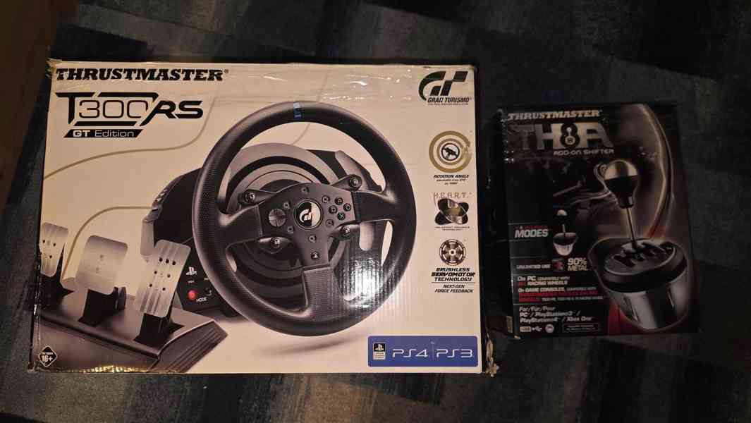 Thrustmaster T300 RS GT Edition + TH8A Řadicí Páku - foto 2