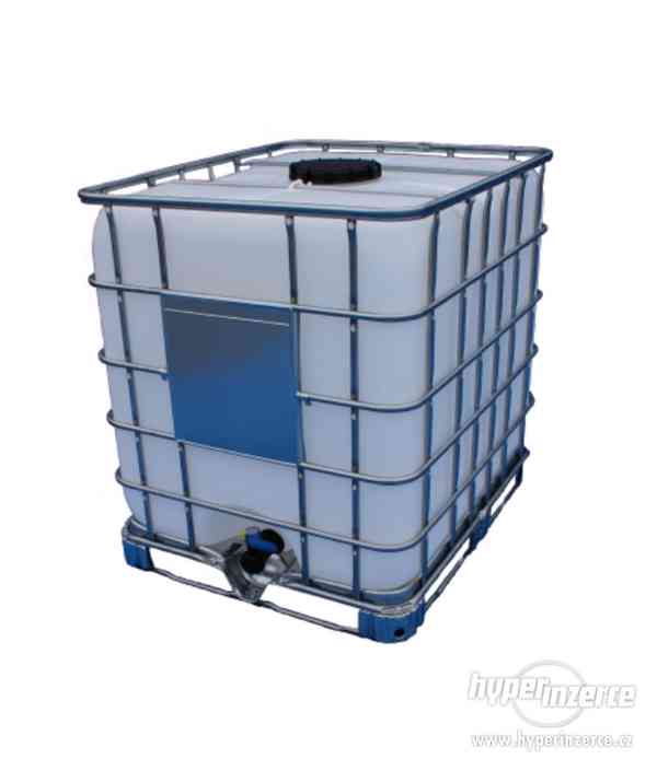 Prodám nový IBC kontejner, nádrž na pitnou vodu na1000l - foto 1
