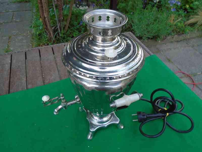 Originální retro Samovar 1973 funkční i s kabelem pěkný stav - foto 10