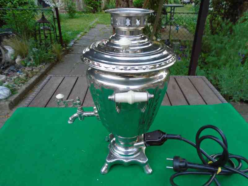 Originální retro Samovar 1973 funkční i s kabelem pěkný stav - foto 9