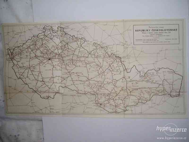 Prodám staré železniční mapy - foto 1