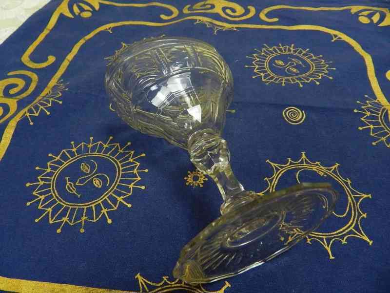 Krásná barokní Sklenice na nožce  - foto 4
