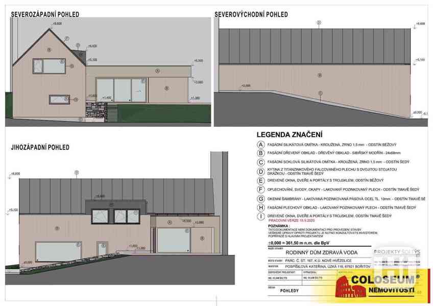 Hvězdlice - Zdravá voda, stavební pozemek 602 m2, architektonická studie a projekt, možnost okamžitě - foto 11