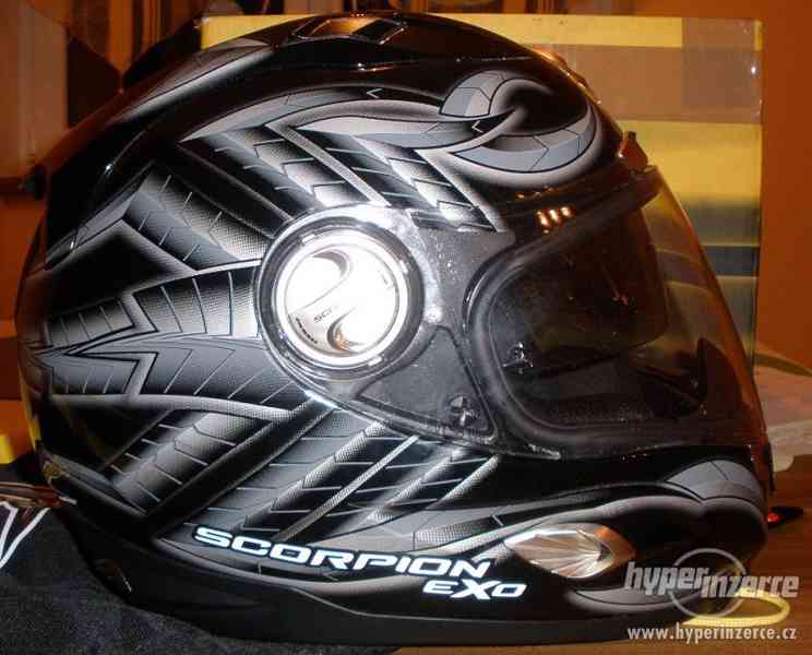 Přilba Scorpion EXO 1000 BUG, vel. L (černá - lesklá) - foto 2