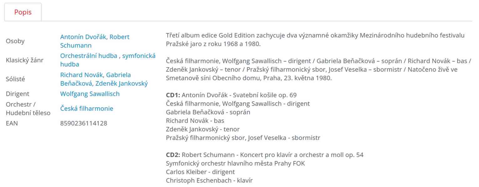 CD Prague Spring Festival Gold Edition Vol. III - foto 2