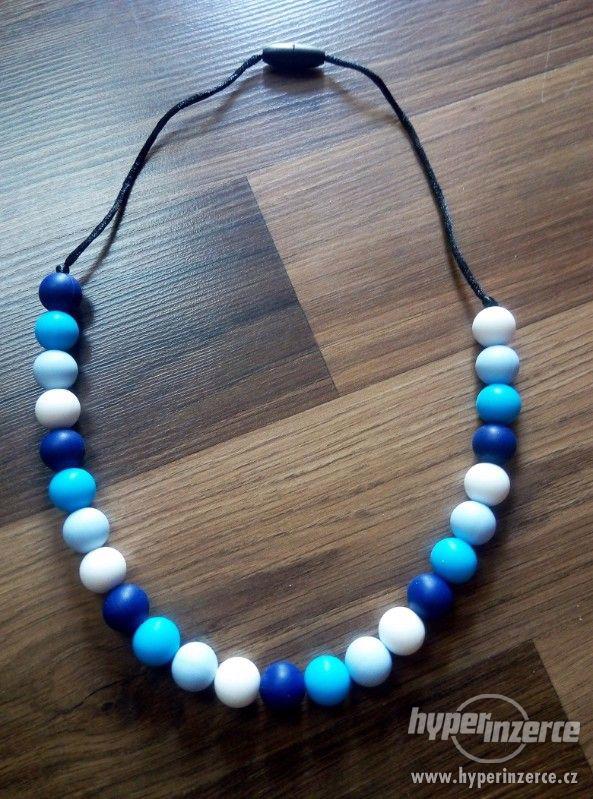 Silikonový náhrdelník modrý - foto 1
