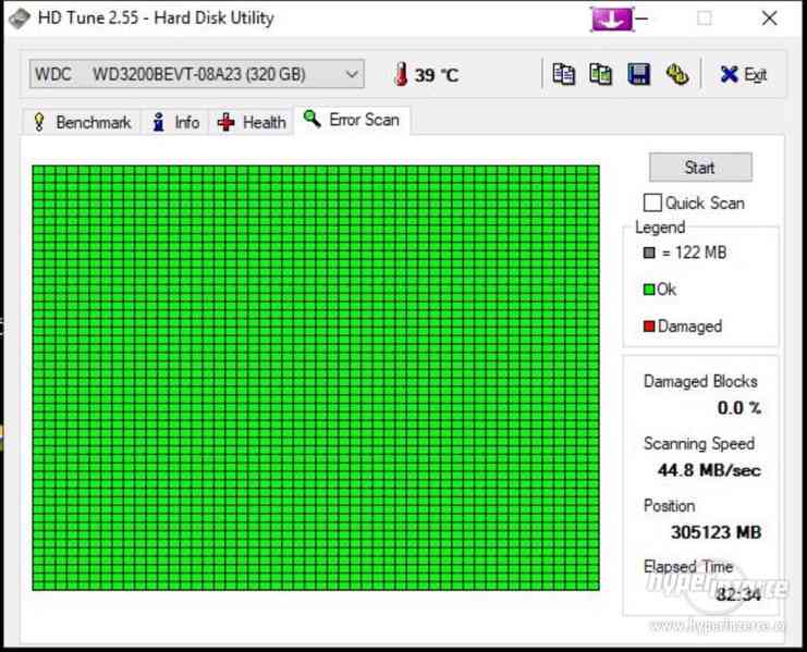 HDD do NB WD Blue WD3200BEVT-08A23 320GB 5400ot 2,5" - foto 3