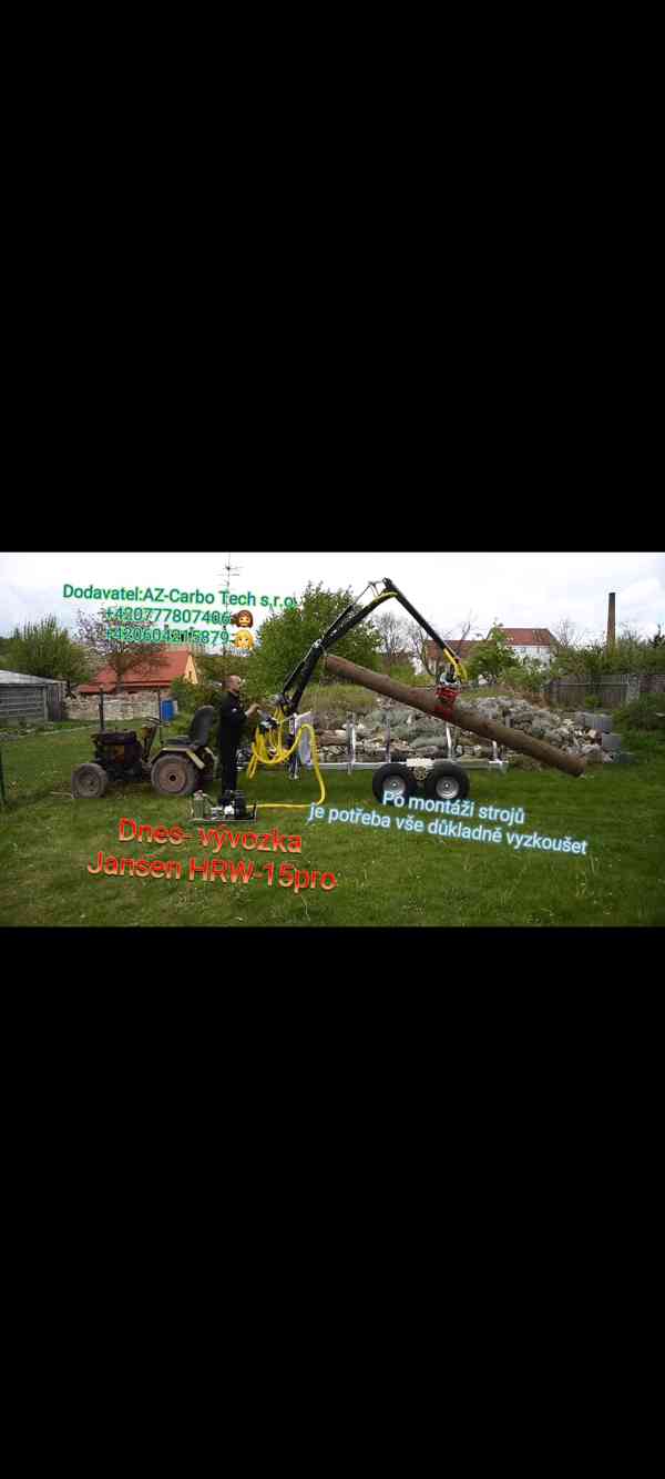 Jansen HRW-15pro Vývozka 1,5T PRO, pozinkovaná - foto 7