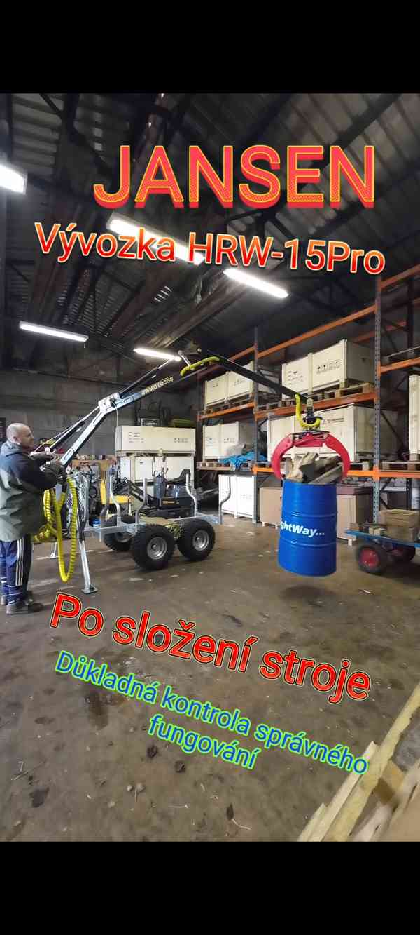 Jansen HRW-15pro Vývozka 1,5T PRO, pozinkovaná - foto 5