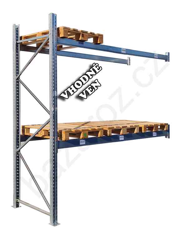 Paletové Regály Venkovní Pozinkované PP použité - foto 1