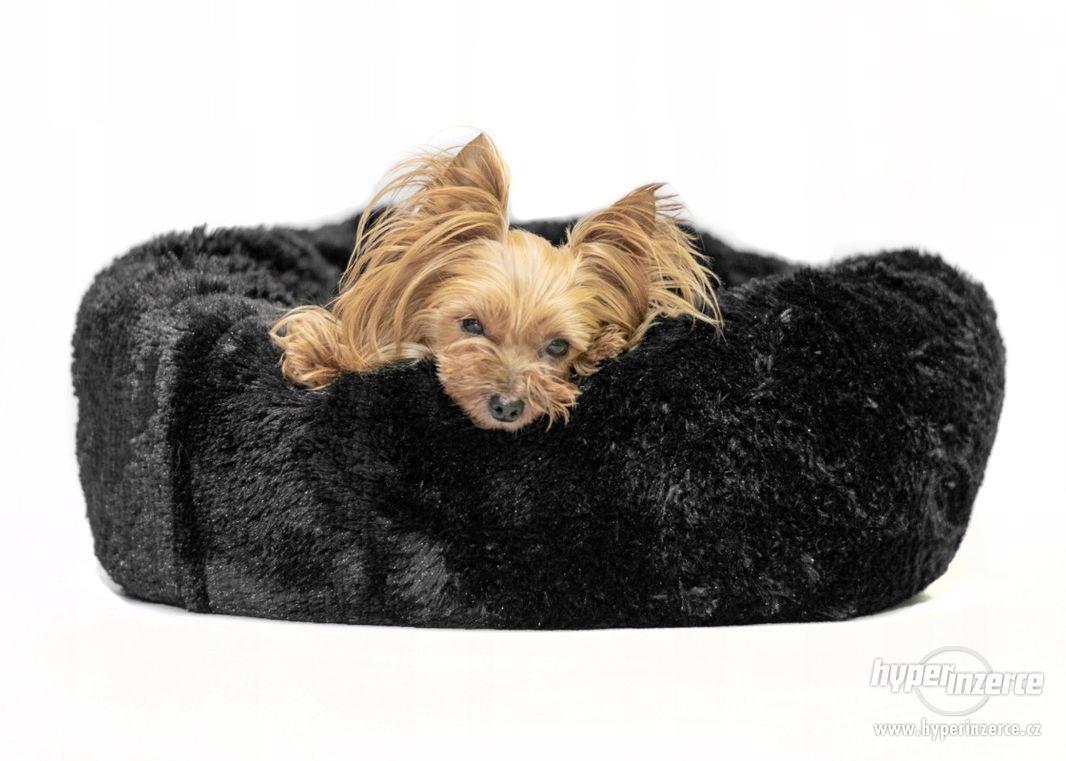 Plyšový pelíšek pro psy černé barvy Doručení zdar - foto 1