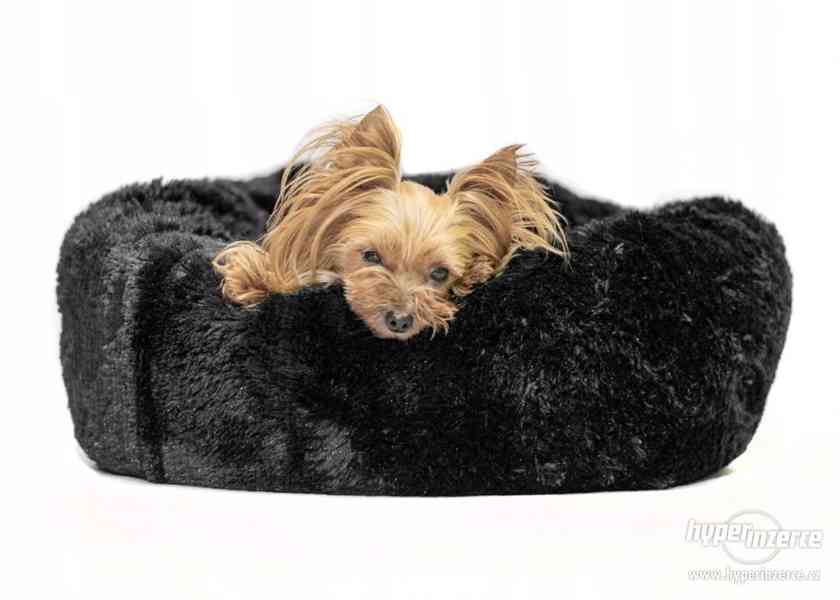 Plyšový pelíšek pro psy černé barvy Doručení zdar - foto 2