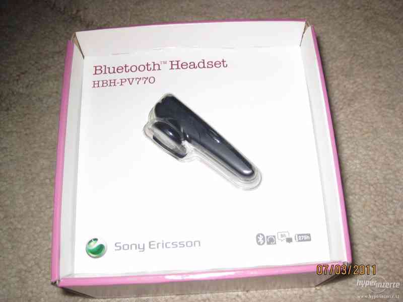Bluetooth SE HBH-PV770,nvý,nepoužitý - foto 1