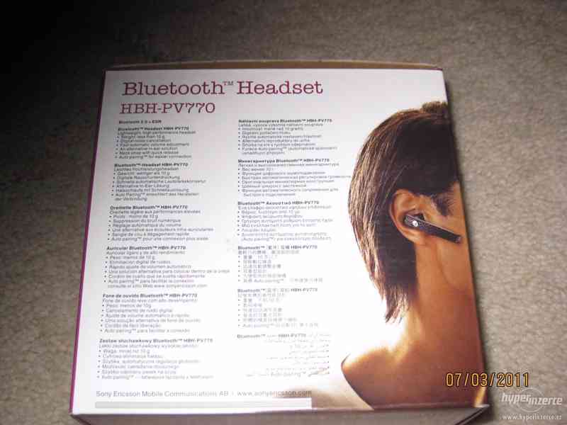 Bluetooth SE HBH-PV770,nvý,nepoužitý - foto 2