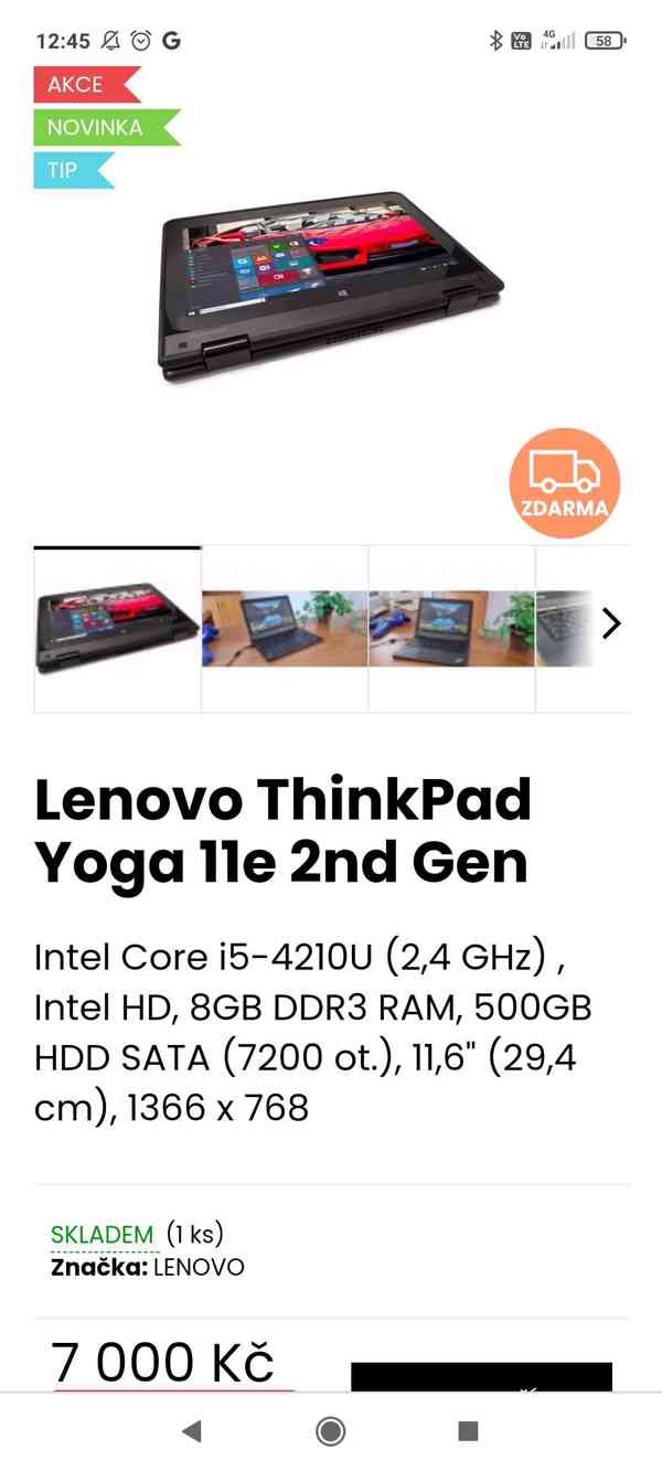 Předváděcí notebooky Lenovo, top stav, bezva výkon - foto 5