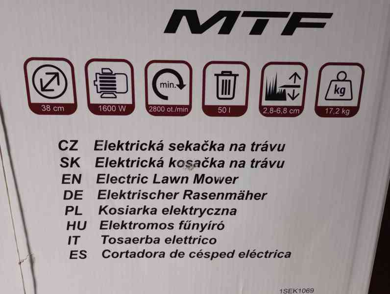 Elektrická sekačka na trávu - foto 2