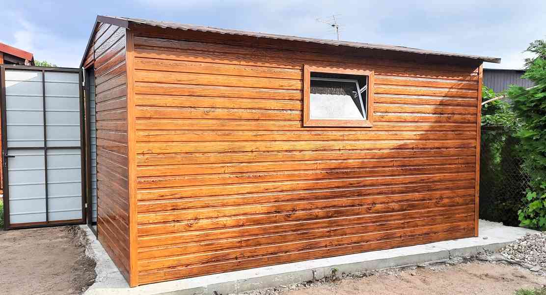 Zahradní domek 3m x 4m, sedlová střecha - dveře + okno TS279 - foto 2