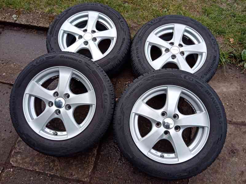 Obutá Alu kola 14ky 5x100 pneu 80% ŠKODA VW SEAT - dobírka - foto 5