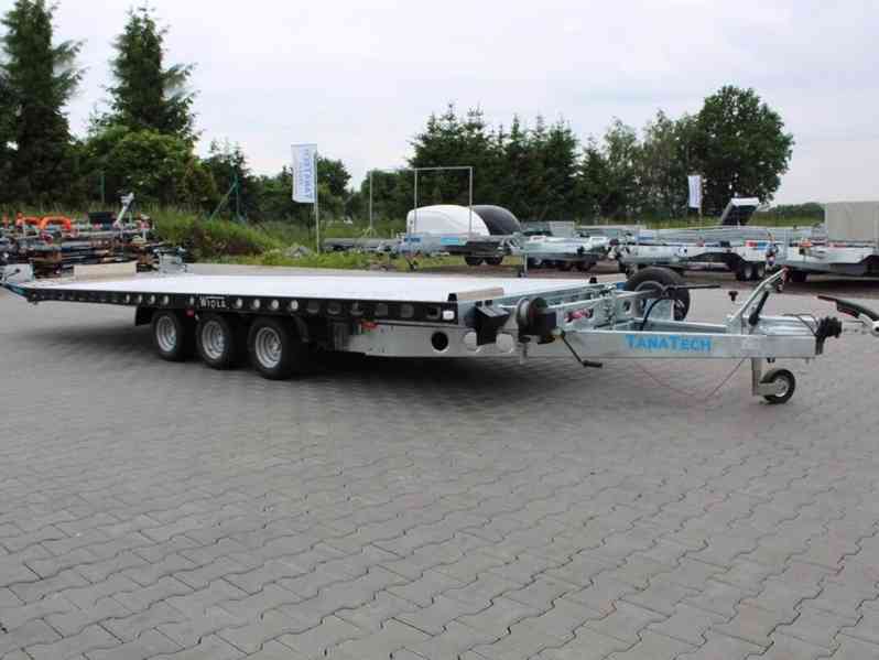 Přívěs Wiola L35G55P hydr. sklopný autopřepravník 5,5m3500kg - foto 5