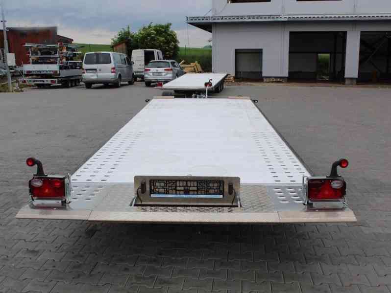 Přívěs Wiola L35G55P hydr. sklopný autopřepravník 5,5m3500kg - foto 6