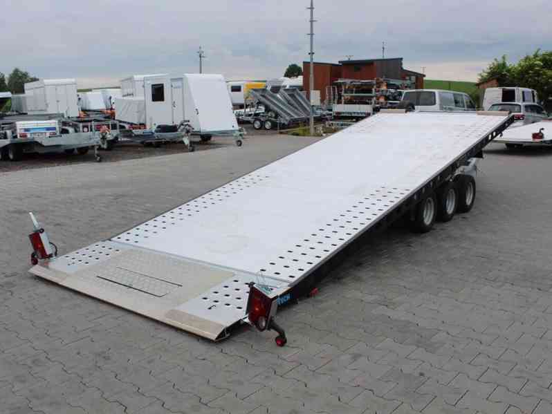 Přívěs Wiola L35G55P hydr. sklopný autopřepravník 5,5m3500kg - foto 7