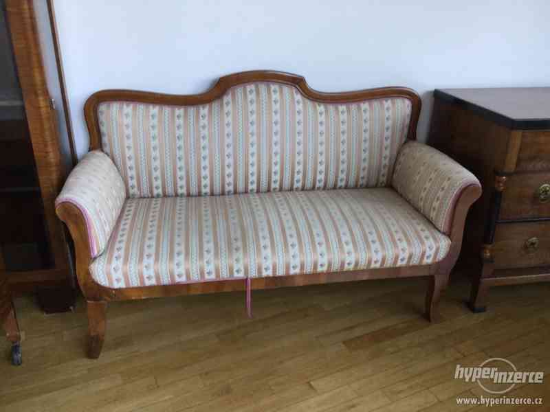Starožitné sofa biedermeier prodám - foto 3