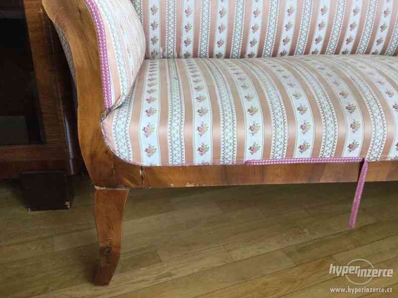 Starožitné sofa biedermeier prodám - foto 4